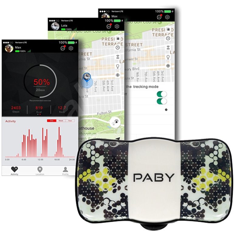 Paby GPS tracker a monitor aktivity